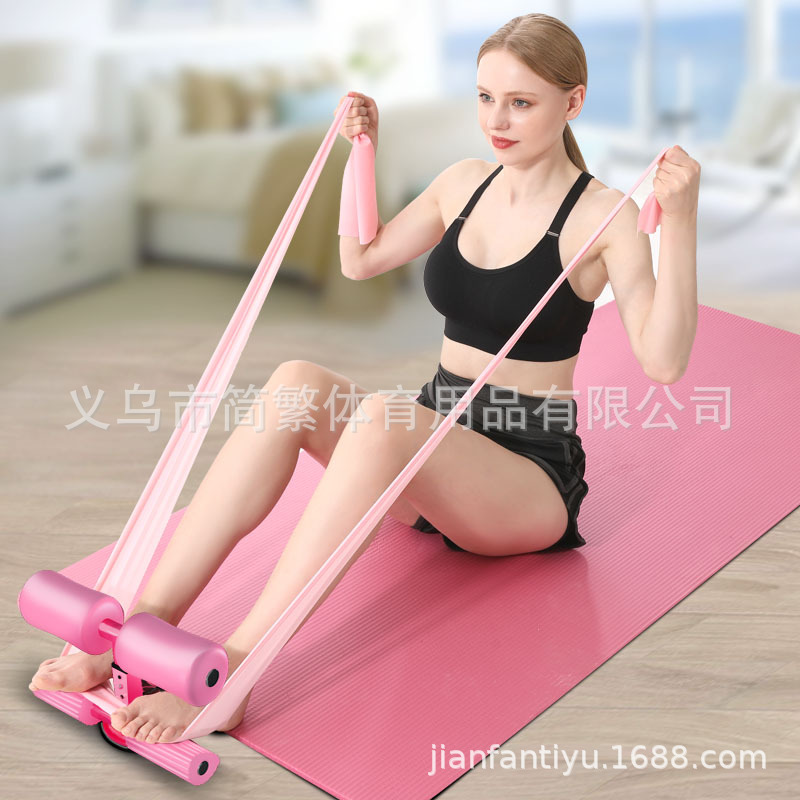 Dispositivo auxiliar de abdominales ventosa barras paralelas Dispositivo de rollo de vientre soporte de pie Dispositivo de fitness multifunción Generación de pelo de vientre Delgado
