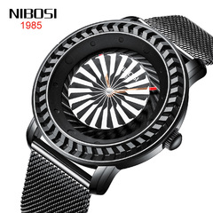 換 外貿男士手錶 休閒個性防水手錶 精鋼網帶石英表