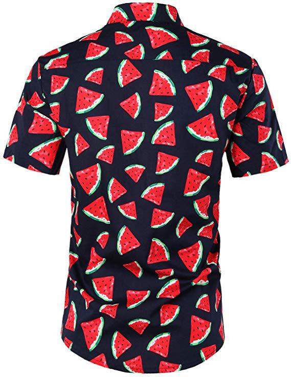 2022 comercio exterior transfronterizo verano nuevos hombres impresión digital 3D playa casual ropa formal de los hombres camisa de manga corta