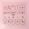 Fresh three dimensional nail stickers for nails, cute fake nails, sticker, new collection