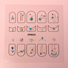 Fresh three dimensional nail stickers for nails, cute fake nails, sticker, new collection