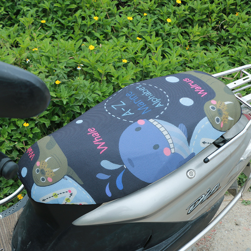 Todo incluido de malla cubierta de cojín de coche eléctrico motocicleta impresión aislamiento térmico cojín de malla cubierta de protección solar 3D funda de cojín al por mayor