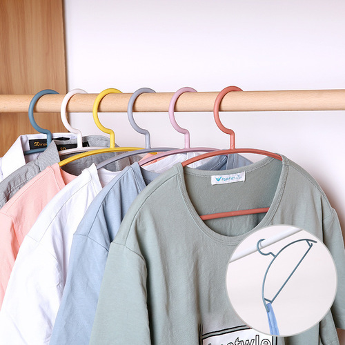 Adult non-slip anti-shoulder corner seamless clothes hanger household hanger multi-functional clothes drying rack plastic clothes support hook drying rack