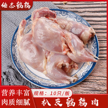 新鲜大母鹌鹑肉冷冻鹌鹑白条现杀速冻炖汤红烧油炸烧烤生骨肉10只