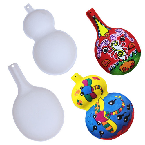 Halloween DIY blank face mask, white Peking Opera horse scooper children's painting white base hand-painted paper pulp mask for girls