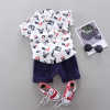 Summer clothing, cartoon cute set, children's summer shirt, 0-1-3 years, children's clothing