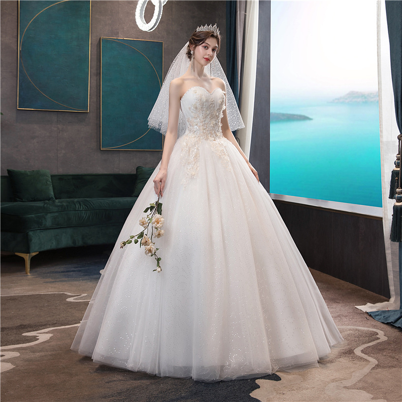 Vestido de Novia 2026, Nuevo Estilo, Sin Tirantes, Elegante, con Cola, Estilizador, Sencillo y Elegante, para Salir, Estilo Bosque, Vestido de Novia Ligero