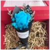 Black Card Paper Lake Blue Rose (No Gift Box)