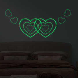 圆点夜光贴104 407个圆夜光月亮可移除卧室床头儿童房装饰墙YG627