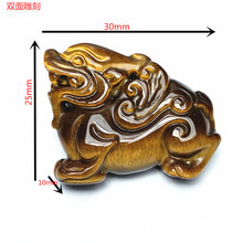 厂家批发 玉石木变石虎眼睛石立体貔貅 吊坠挂件玉器礼品饰品