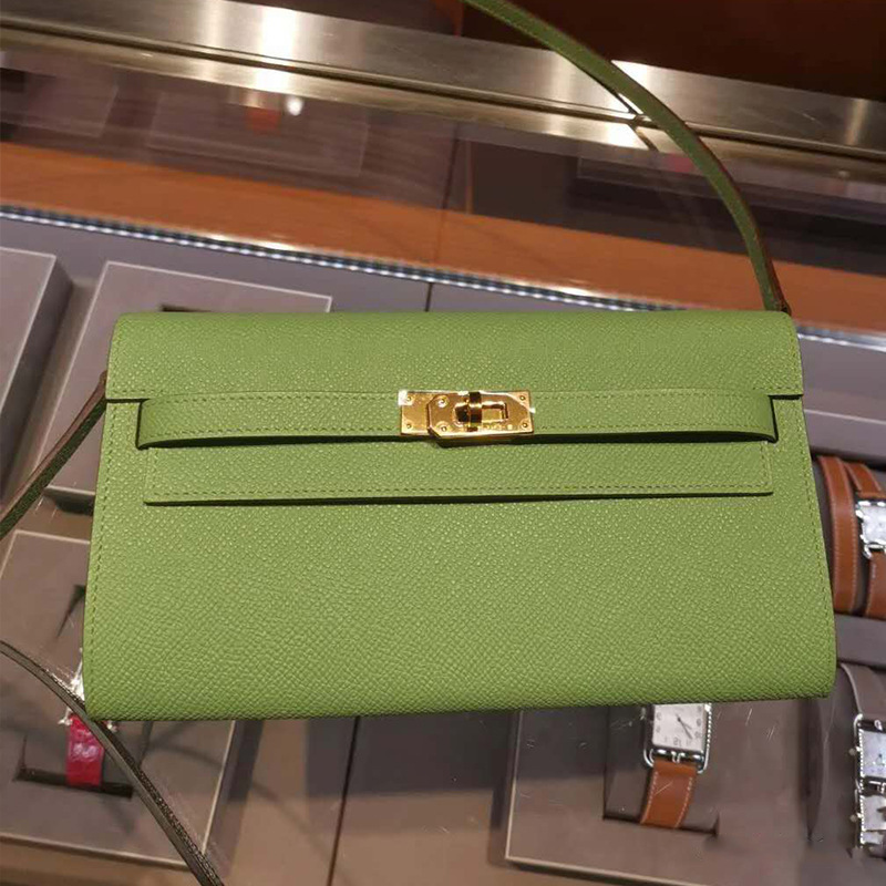 New Togo Kelly Wallet Women's Long Cowhide Clutch Bag Single Shoulder Diagonal Mobile Phone Bag Wallet Card Slot Functional Bag New Togo Kelly Wallet Women's Long Cowhide Clutch Bag Single Shoulder Diagonal Mobile Phone Bag Wallet Card Slot Functional Bag