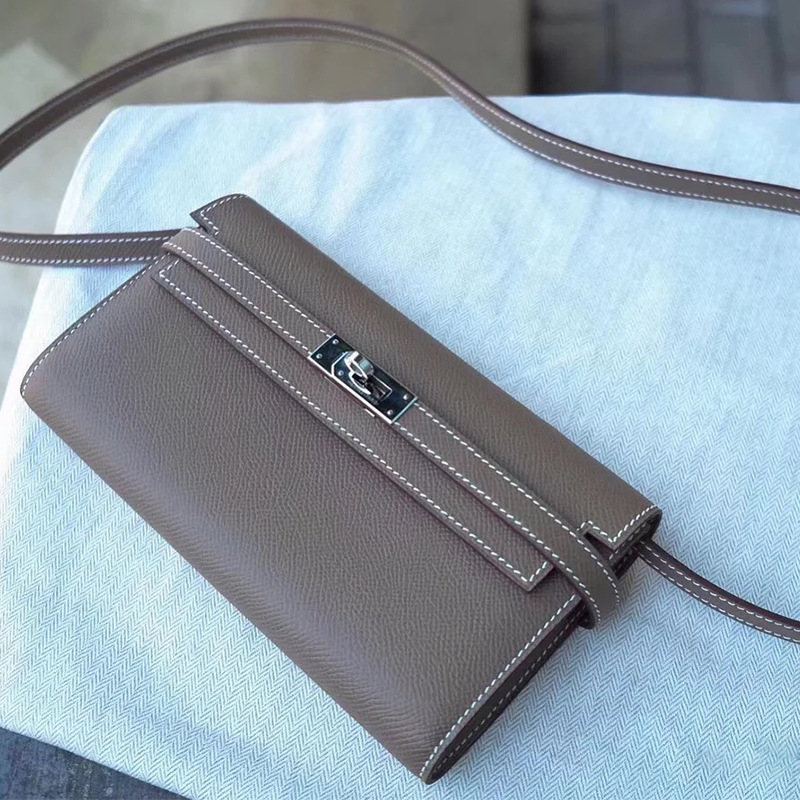 Nueva Togo Kelly cartera larga de las mujeres de piel de vaca embrague hombro crossbody bolso del teléfono móvil posición de la tarjeta monedero bolsa funcional