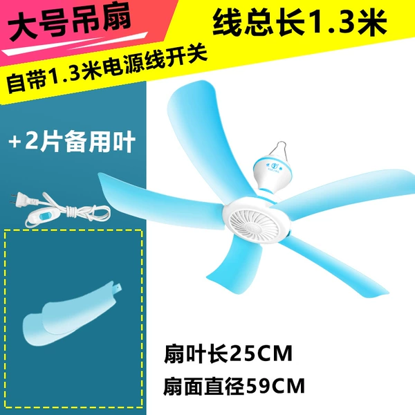 Large hanging fan+2 leaves