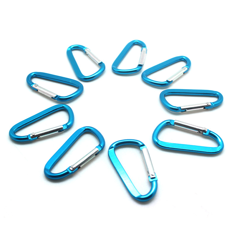 铝合金登山扣 实力厂家直供高品质D形野外多功能挂扣 水瓶扣