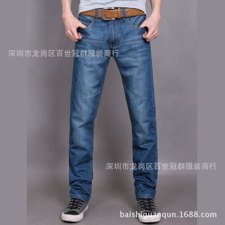 Внешние торговые производители Джинсовые хвостовые товары дешевые поставки 1 юань 2 юаня 3 юаня дефектные мужские джинсы на складе дефектная обработка