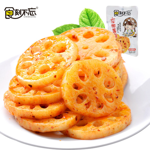 Spicy and Numbing Lotus Root Slices 30g*20 Bags Spicy Vegetarian Snack Manufacturer Wholesale Spicy Lotus Root Slices