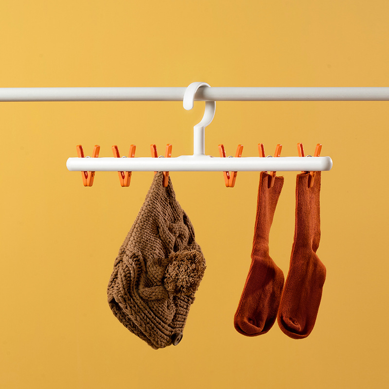 Sun Socks Household Hanging Clothes Multi-clip Drying Rack Seamless Windproof Balcony Cool Underwear Underwear Clothes Pin Baby Socks