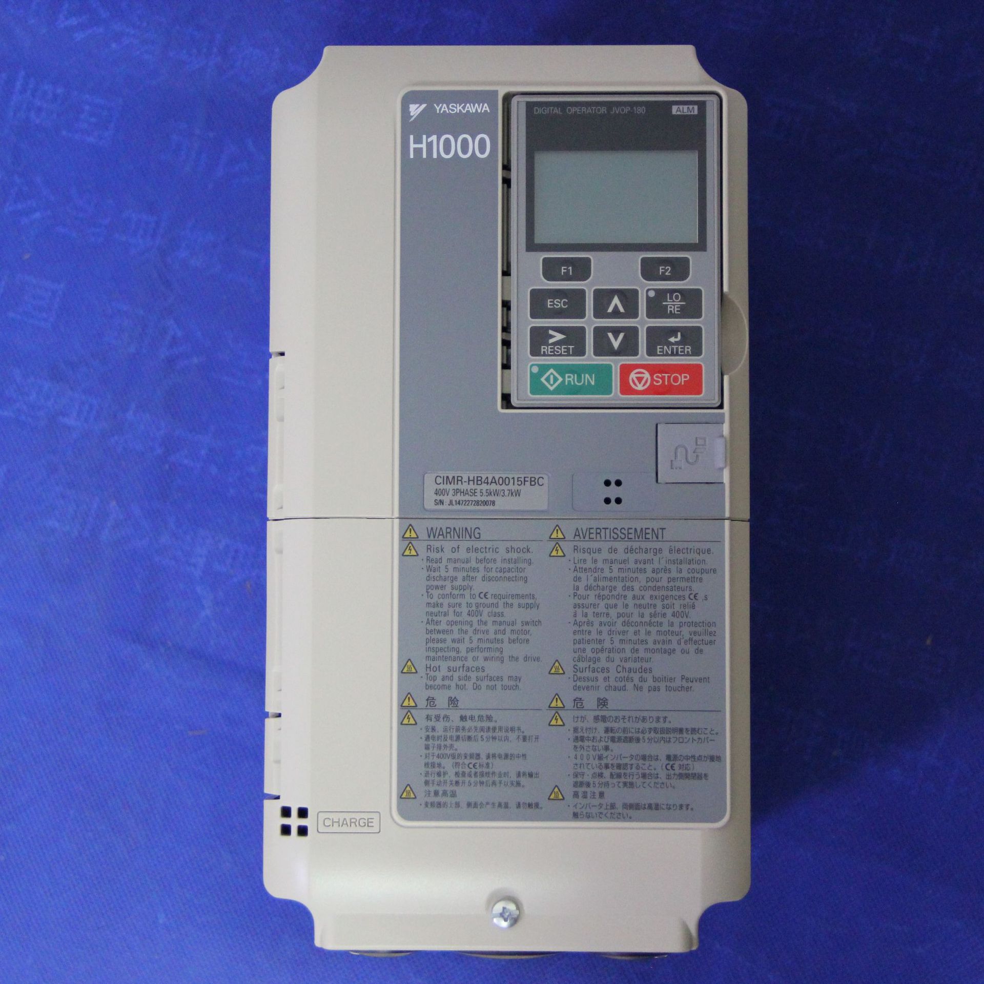 安川变频器CIMR-HB4A0605ABA/ABC全新原装H1000-315kw替代G7系列