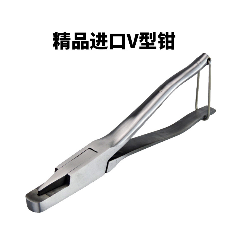 Abrazadera de oreja de acero inoxidable en forma de U abrazadera de oreja prevención epidémica abrazadera de oreja de cerdo abrazadera de orificio de oreja de cerdo abrazadera de oreja en forma de V