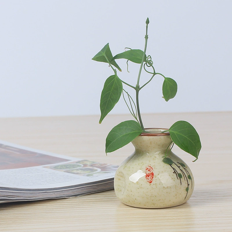 Underglaze color hand -painted Japanese -style cloth bag toothpick desktop hydrophilic flower insert hotel restaurant cooking dry curling