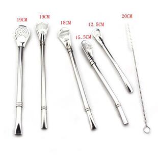 304 stainless steel straw mate tea coffee milk tea stirring straw tableware drink straw filter straw spoon