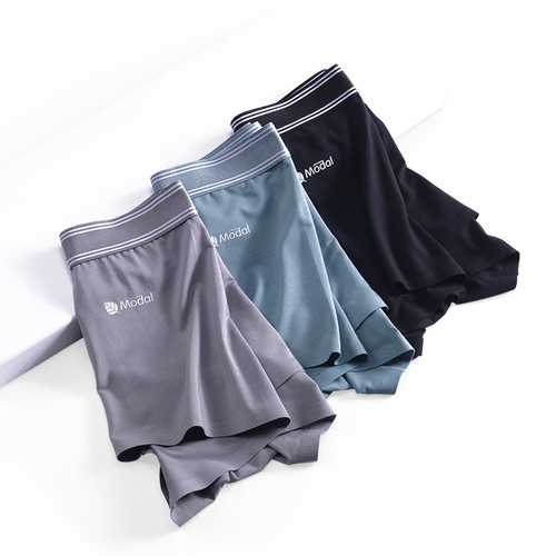 60 Count Lenzing Modal Men's Underwear Lightweight Seamless Underwear Men's Large Size Boxer Briefs Men's Boxer Briefs