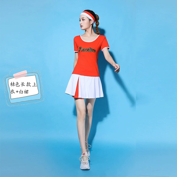02 Orange length +02 white skirt