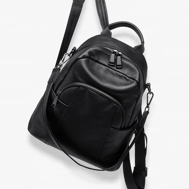 Backpack, shoulder bag, fashionable handheld travel bag, genuine leather, wholesale