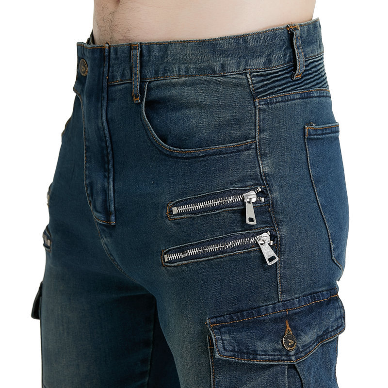 Fábrica al por mayor herramientas multi-bolsa motocicleta jeans hombres motocicleta Four Seasons resistente a la caída 07 pantalones de montar CE equipo de protección