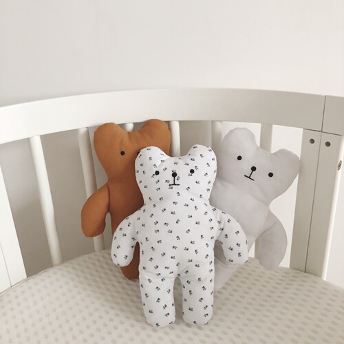 Korean ins floral bear comfort doll expression doll children baby baby sleep companion doll toy