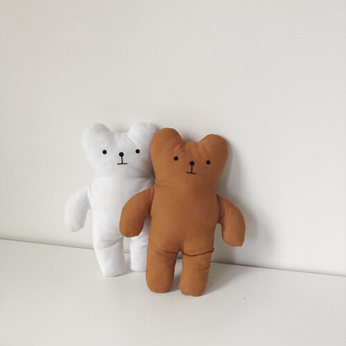 Korean ins floral bear comfort doll expression doll children baby baby sleep companion doll toy