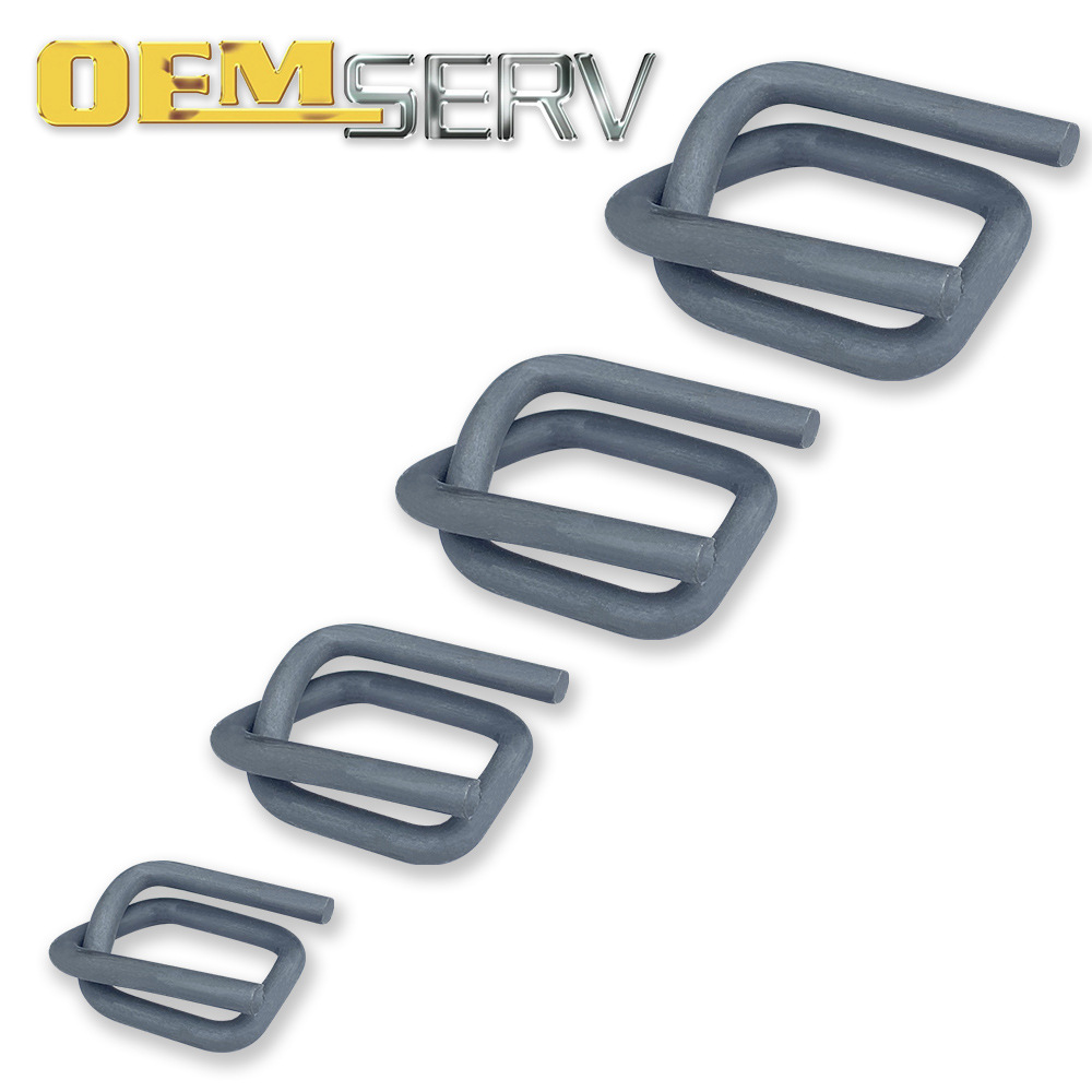 平行边的钢丝扣磷化打包扣纤维打包带回形扣厂家复合带真品特惠