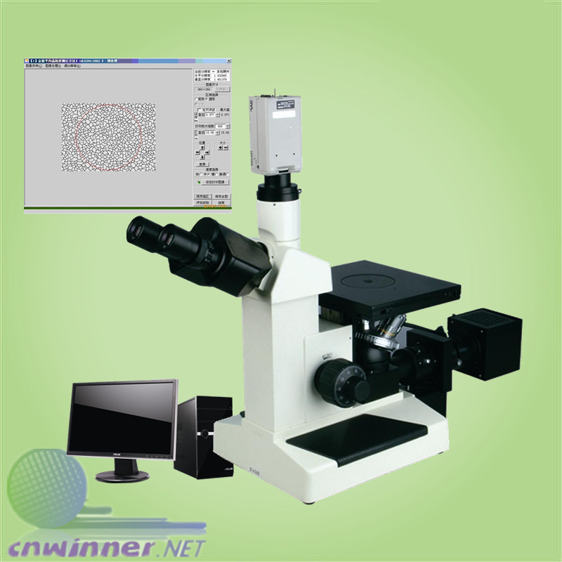 金属材料切片 DIC 微分干涉 数码倒置式1000倍  金相分析显微镜40