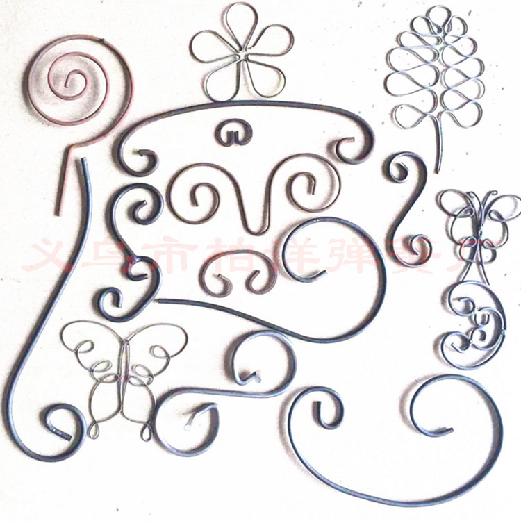 义乌弹簧厂304不锈钢线折弯件 金属线成型加工铁线折弯加工