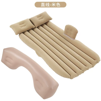 Factory Direct Sales Car Pvc Vehicle-mounted inflatable bed - straight-grain-split-with-blocking-rice