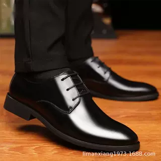新款男士商务休闲真皮厂家直销支持一件代发内增高结婚约会特大码