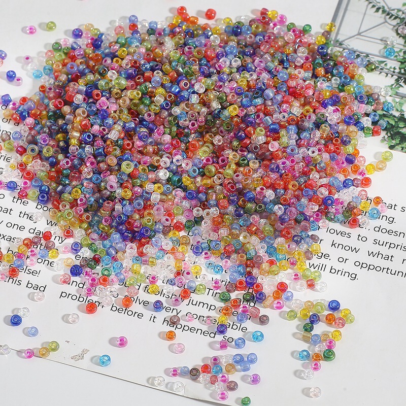 2-4mmガラスのカラフルな米の玉のビーズの部品の手作りのdiyのブレスレットのかんざしのフリンジアクセサリーの材料|undefined