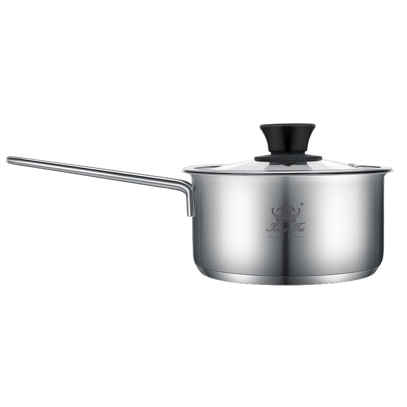 Kangti olla de leche de titanio puro sin recubrimiento no se oxida menos negro de humo sartén antiadherente medicina frita olla de fideos olla saludable