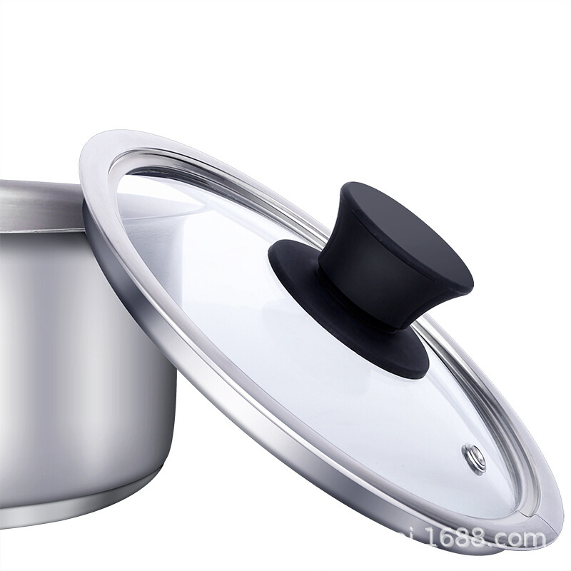 Kangti olla de leche de titanio puro sin recubrimiento no se oxida menos negro de humo sartén antiadherente medicina frita olla de fideos olla saludable