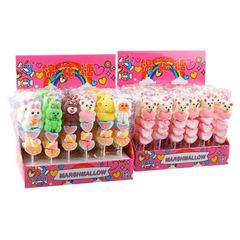 Christmas Candy Cotton Candy Lollipop 18g/pc Cartoon Charcoal Burn Christmas Gift Children Snacks Candy Wholesale