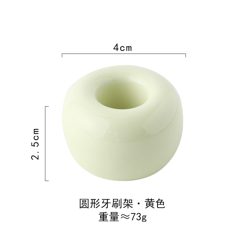 Titular de cepillo de dientes de cerámica titular de cepillo de dientes macaron pareja de moda titular de cepillo de dientes fábrica al por mayor