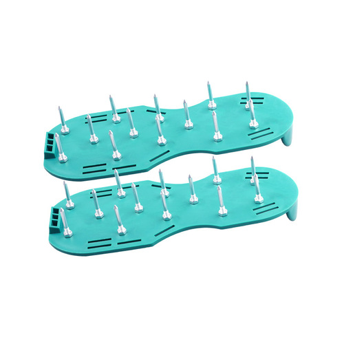 Garden scarifier shoes 4.2CM lawn spikes lawn inflatable scarifier shoes self-leveling epoxy garden tools