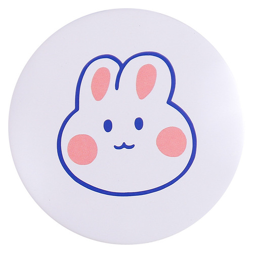 Korean cute mini portable makeup mirror girl heart makeup mirror student creative portable small round mirror makeup mirror