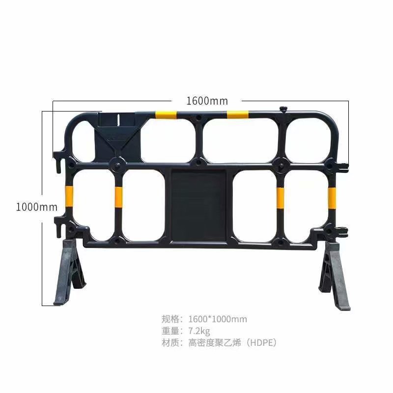 厂家直销 市政工程塑料护栏可移动拆卸PVC铁马围栏道路施工隔离栏