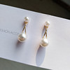 South Korean silver needle, goods, cute earrings from pearl, silver 925 sample