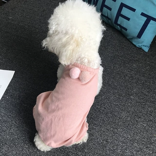 宠物衣服春夏装泰迪衣服胖狗比熊全棉薄款四脚衣