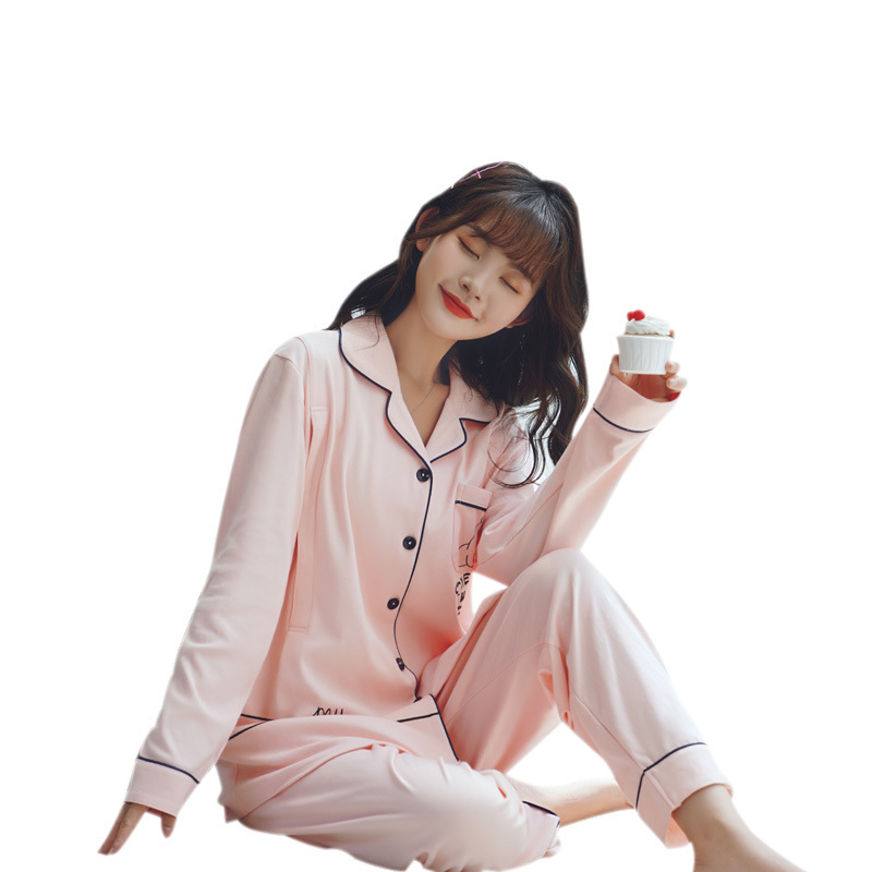 Monthly Maternity Nursing Pajamas Spring and Autumn Cotton Pregnant Women Postpartum Monthly Maternity Thin Pregnant Maternal Nursing Clothes Home Clothes