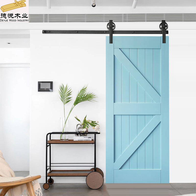 European-Style Track Sliding Door, Bathroom Interior Partition Storage Room Barn Door, Painted Sliding Door Can Be Customized