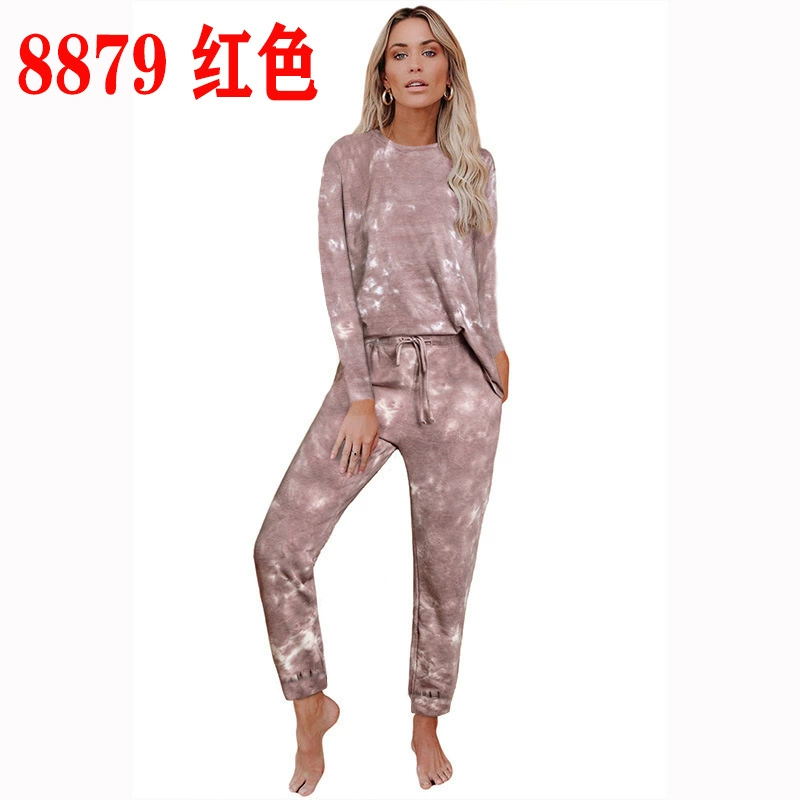 Демисезонный комплект, длинный рукав, расклешённые брюки, pijama, пожелание, европейский стиль