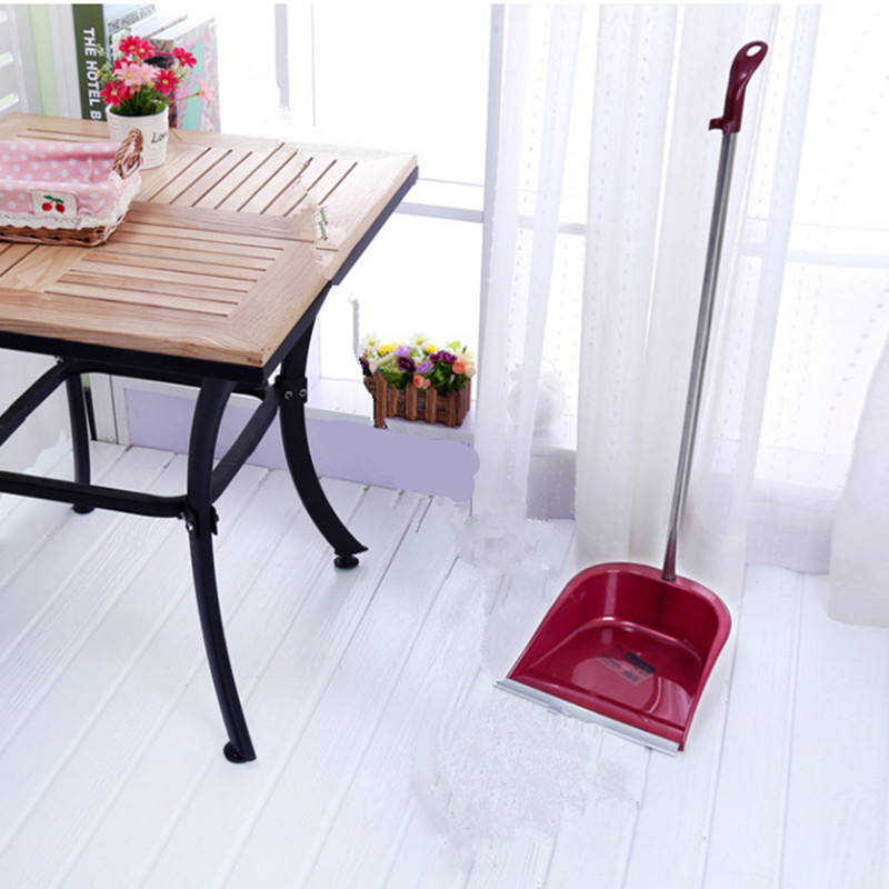 Factory wholesale direct supply home prison long handle dustpan plastic garbage shovel sanitation bucket cleaning plastic rod ash bucket